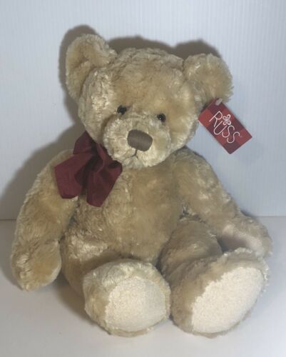 Russ SPENCER Soft Tan Bear Plush Stuffed Animal Spencer #24093 from Russ Berrie