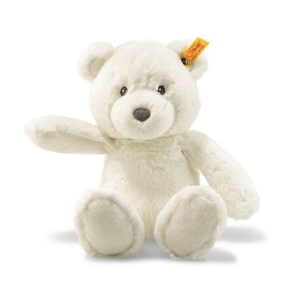 Steiff - Soft Cuddly Friends Bearzy Teddy Bear, White, 11 inches
