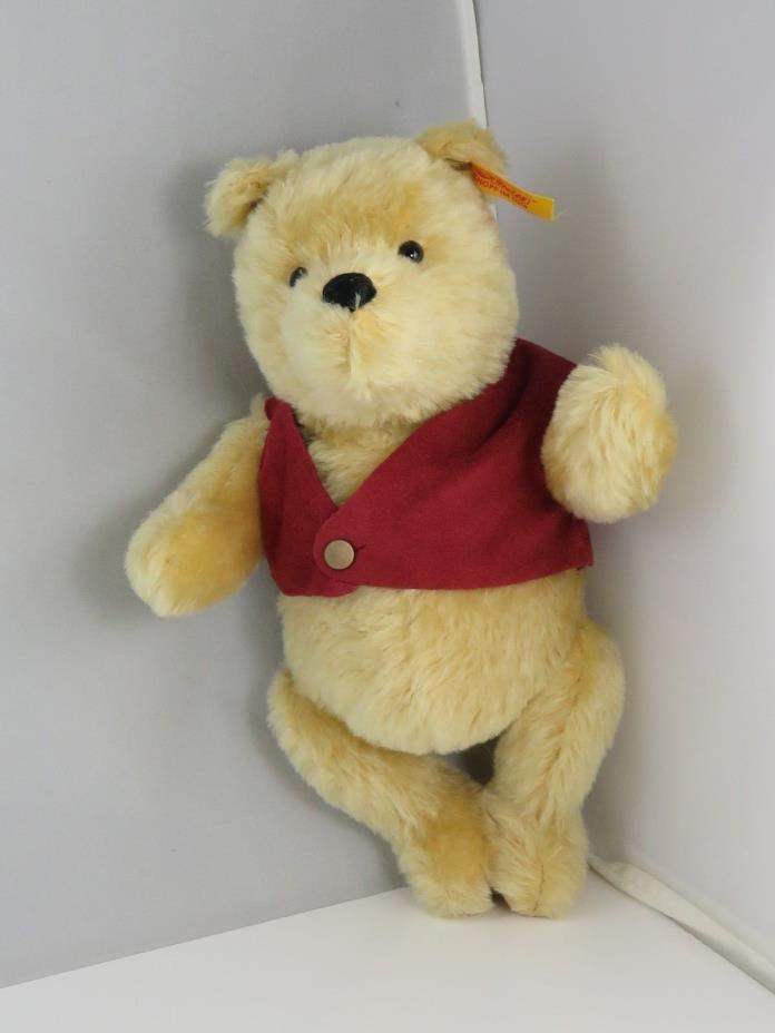 Steiff Winnie the Pooh Teddy Bear RARE  - 10.5 inches # 651755
