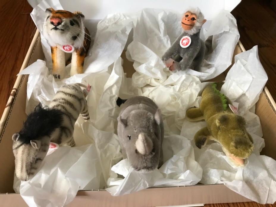 Steiff #038693 Zoo Set 2007 LE NIB