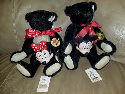 STEIFF Convention Bears 1991 MICKEY & 1992 MINNIE MOUSE Limited to 1,500  RARE!!