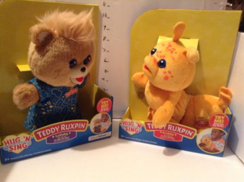 TEDDY RUXPIN HUG 'N SING EXCLUSIVE TEDDY RUXPIN & HUG 'N SING GRUBBY NEW 2018