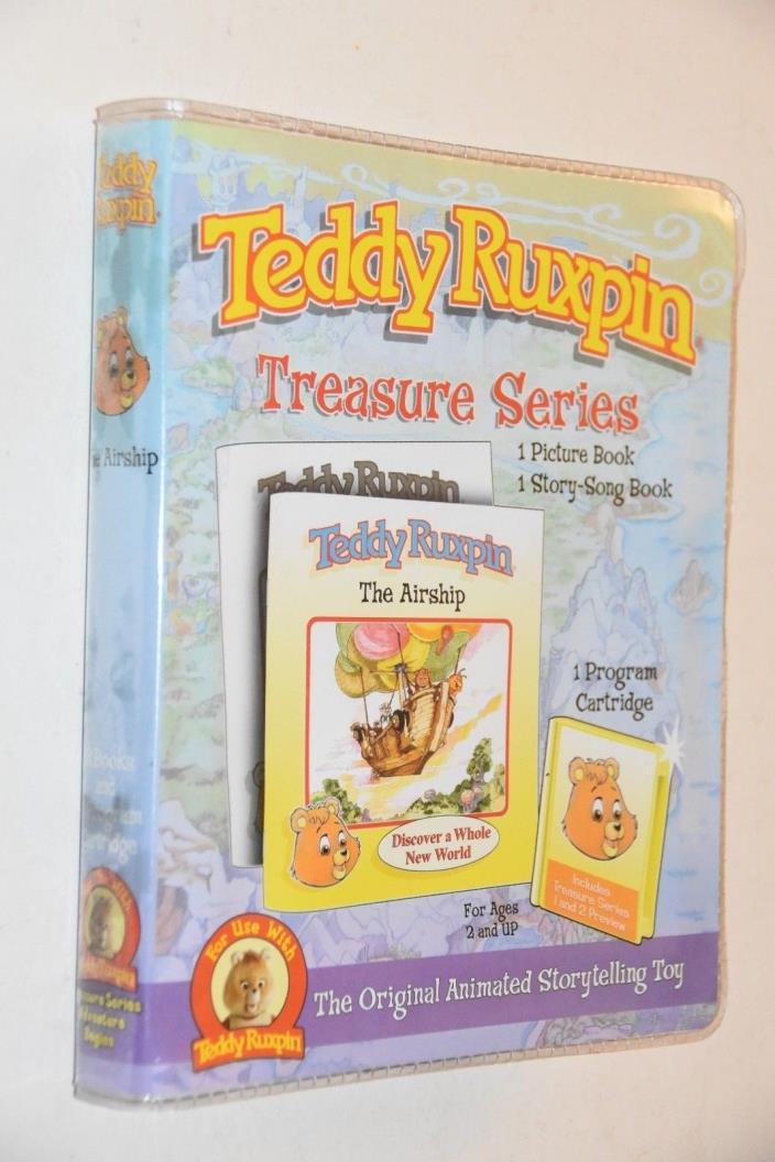 Teddy Ruxpin Treasure Series 1 w/ 1 picture & 1 story book & program cartridge