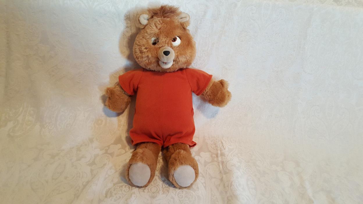 VINTAGE 1984-1985 TEDDY RUXPIN WOW WORLDS OF WONDER TALKING TEDDY BEAR/FOR PARTS