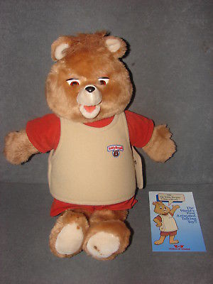 Teddy Ruxpin Plush Animatronic Toy Bear 1985