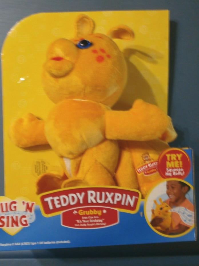 Teddy Ruxpin Hug n Sing GRUBBY Its your birthday Walmart Exclusive Bear new