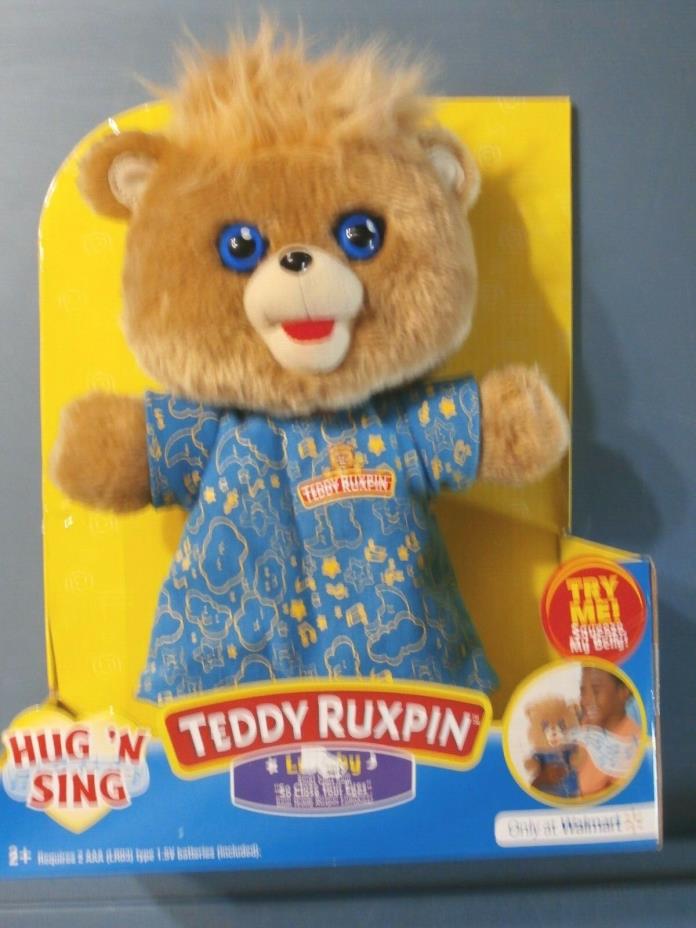 Teddy Ruxpin Hug n Sing Lullaby Singing Walmart Exclusive Bear mib