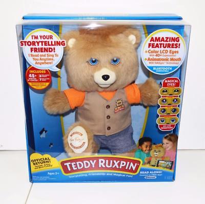 NEW 2017 Teddy Ruxpin Animated Talking Storytime Bear Bluetooth LED Eyes