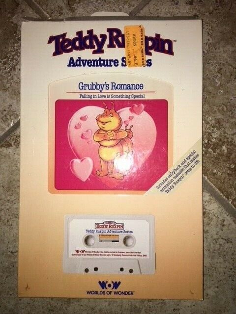 TEDDY RUXPIN Book & Tape GRUBBY'S ROMANCE New IN BOX WORLDS OF WONDER Free Ship