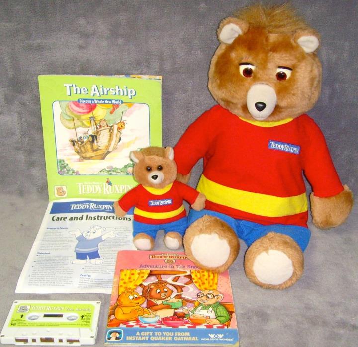 Vintage•1998•Mint•Complete•Talking•Teddy Ruxpin+Beanie+Manual+Tape+Booklet•Works