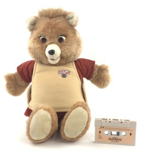 Vintage 1984/1985 Teddy Ruxpin Talking Bear Plush Worlds Of Wonder Toy