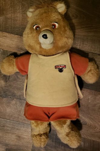 Original 1985 Teddy Ruxpin Animated Bear Doll untested vintage cool collectible