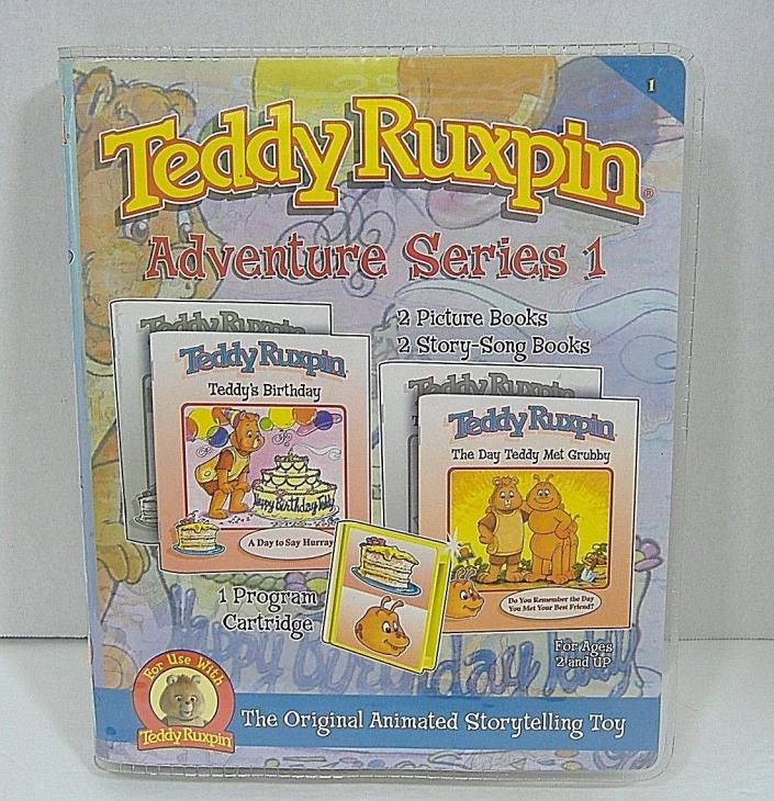 Teddy Ruxpin Adventure Series 1 Program Cartridge and Books 2006 Backpack New