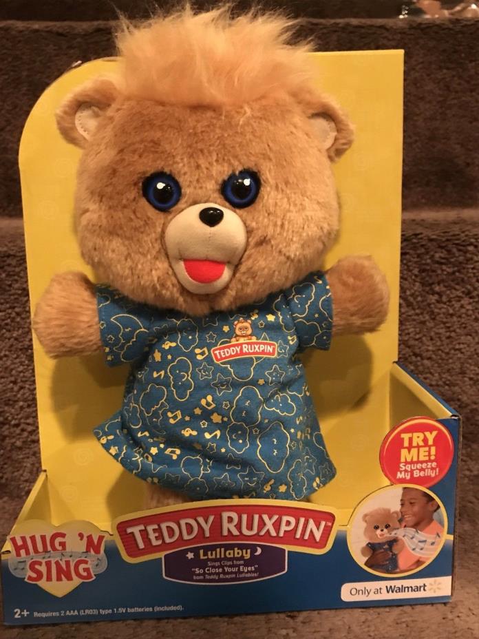 TEDDY RUXPIN PJ SING A LONG LULLABY WALMART EXCLUSIVE NEW 2018