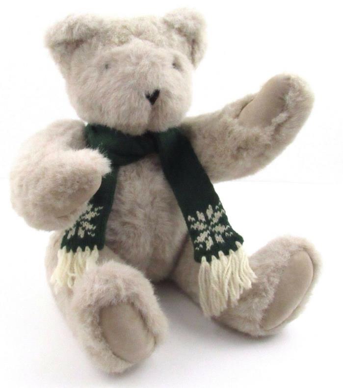 Vermont Teddy Bear Jointed Plush Classic Limited Edition Made In USA Vintage