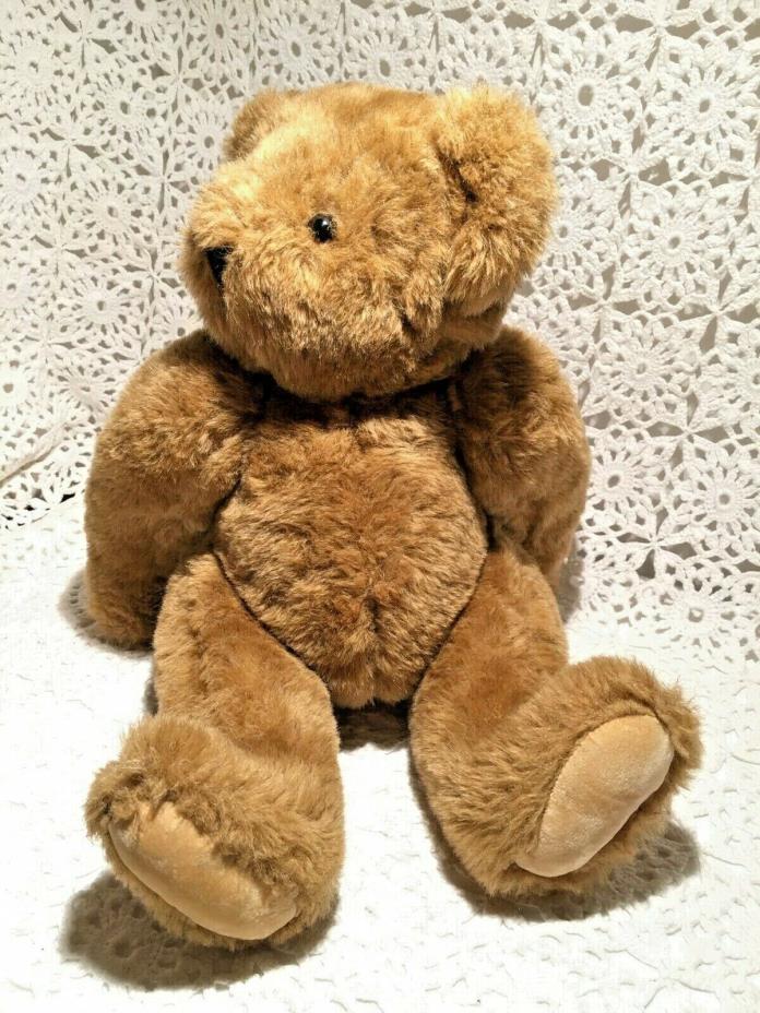 The Vermont Teddy Bear Company 15” Classic Tan Jointed Plush Stuffed Teddy Bear