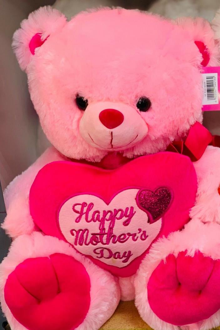 pink bear music happy mother days 16”