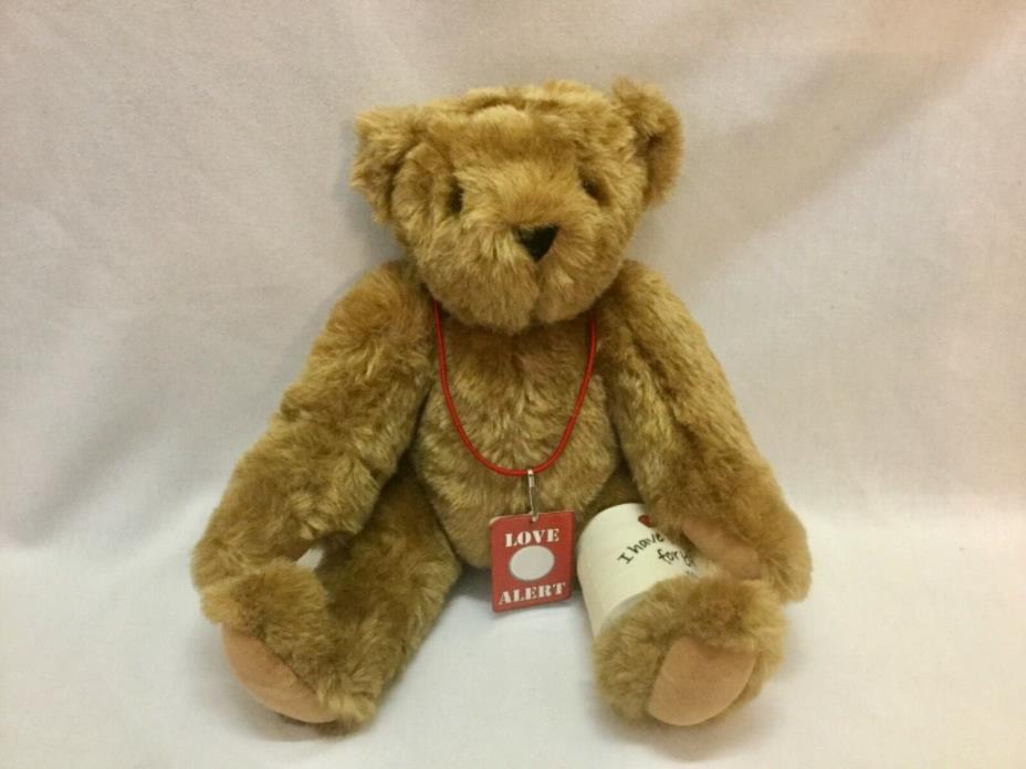 Authentic Vermont Teddy Bear Co  I have fallen for you Cast Bear 16” Plush Toy