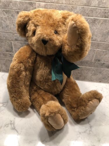 Vermont Teddy Bear Company Brown 16” Teddy Bear Jointed Authentic Classic!
