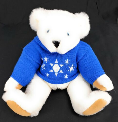 Vermont White Teddy Bear Chanukah Sweater 15