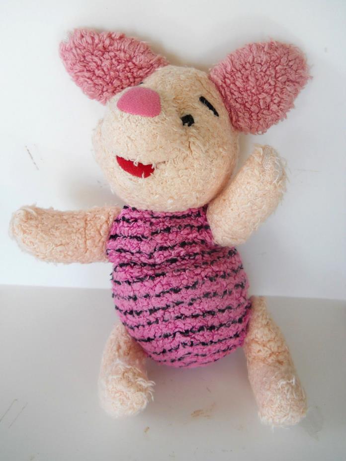Disney Winnie the Pooh Piglet Jointed Plush Mattel 1998 Vintage Classic