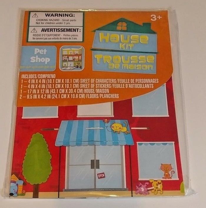 Build a House Kit PET SHOP with Shop, Characters and Stickers