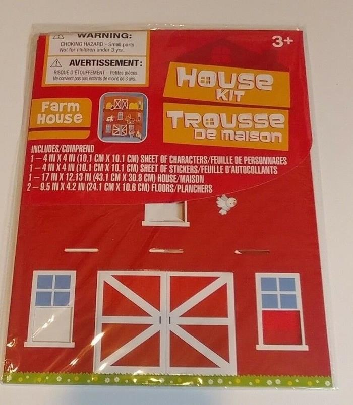 Build a House Kit FARM HOUSE with House, Characters and Stickers