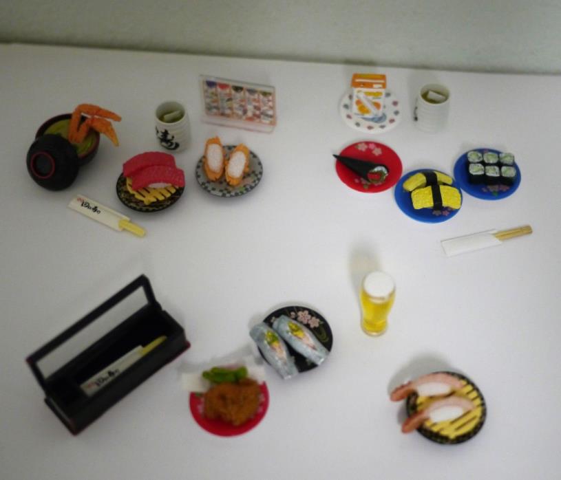 Re-ment sushi bar 3 meals 1/6 scale Barbie size
