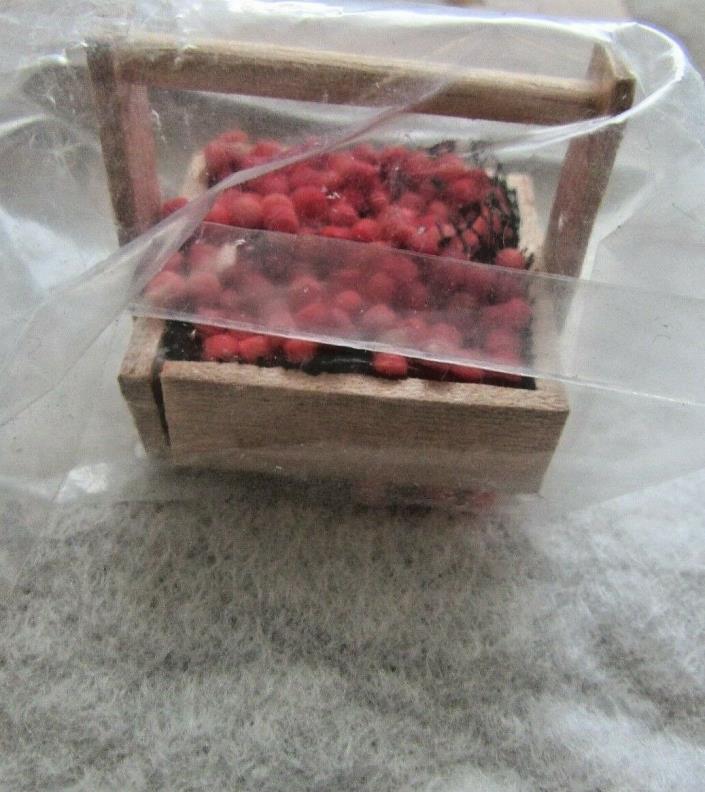 Vintage Miniature Strawberry Carrier - Filled