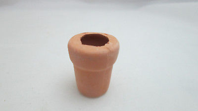Dollhouse Miniature 1 Terracotta Clay Flower Pot  #1 - 1