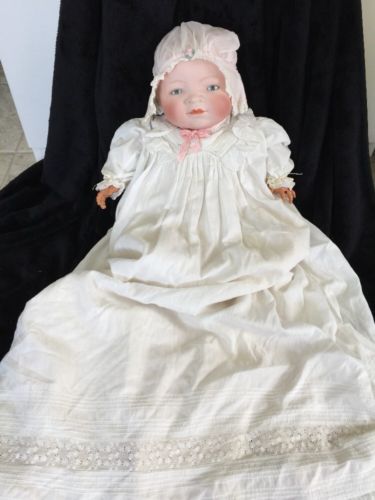 ANTIQUE GERMAN BISQUE BYE LO LARGE BABY DOLL 20