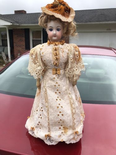 Rare Francois Gaultier  Antique French bisque Head doll, Kid Body