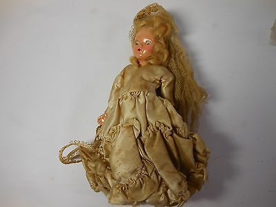 Vintage Celluloid Wedding Doll