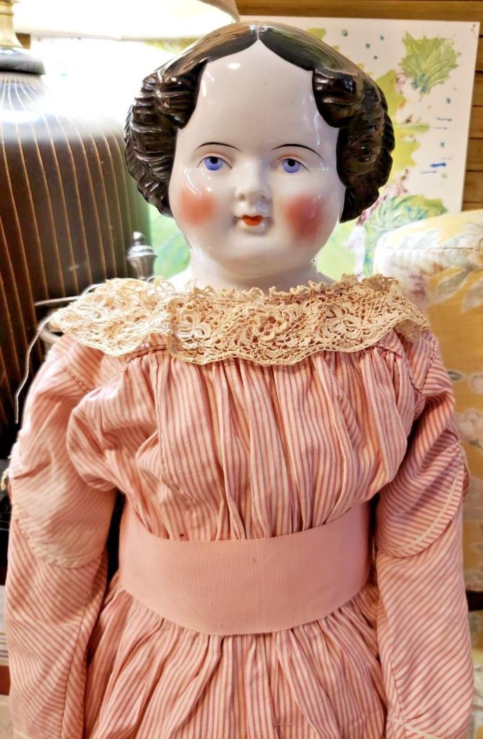 Antique BIG1860 China Head Doll 29