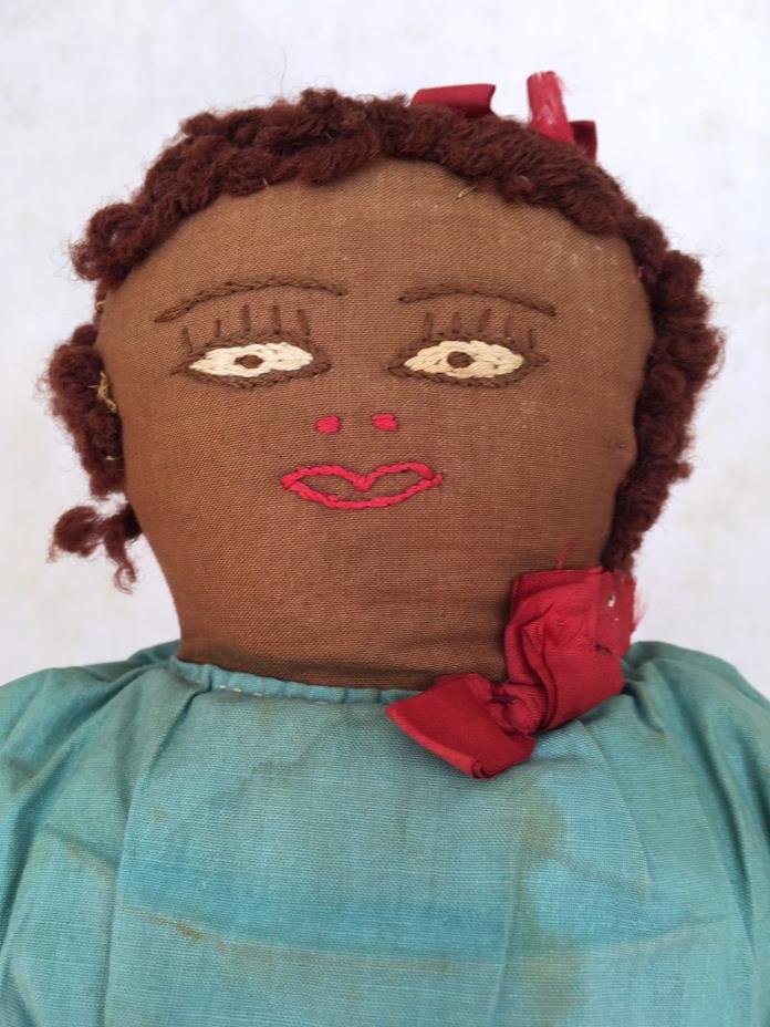 Vintage topsy turvy unusual cloth doll