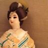 CHARMING 1950 S ASIAN HAND PAINTED COLLECTOR DOLL SILK AND WOOD GREAT CONDITION