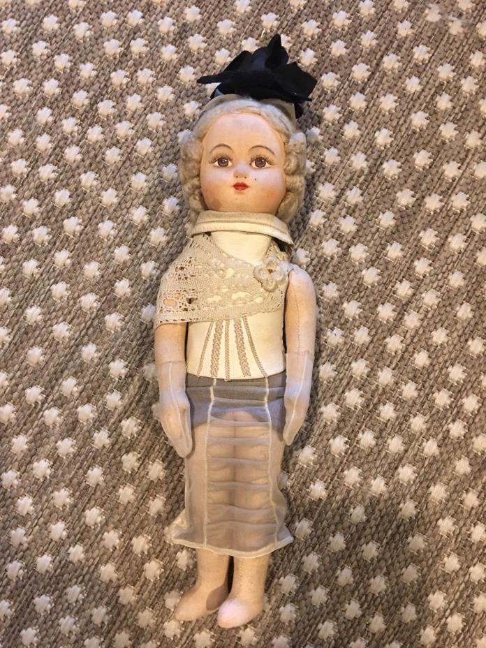 Gorgeous Antique Russian 1920-1930s Stockinette Doll