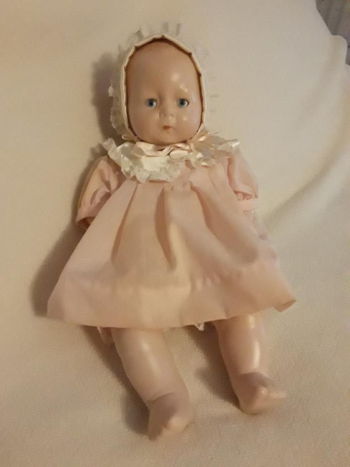 Vintage E I H Co 1924- baby girl Doll Soft Body Sleepy Eyes  original dress