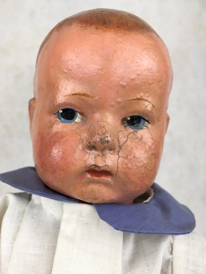 Antique Uneeda Biscuit Composition boy doll