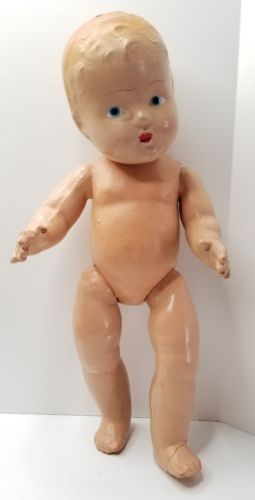 Vintage Compostion Baby Doll w/ Painted Face 16