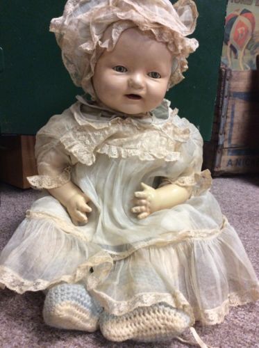 Antique Doll With E.I.H .CO.INC. On Neck