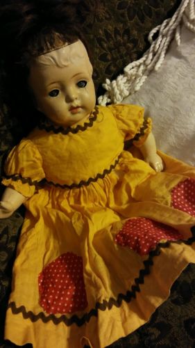 ANTIQUE BABY TOY DOLL Genuinely Scary Antique Creepy RARE Oddity Baby Girl