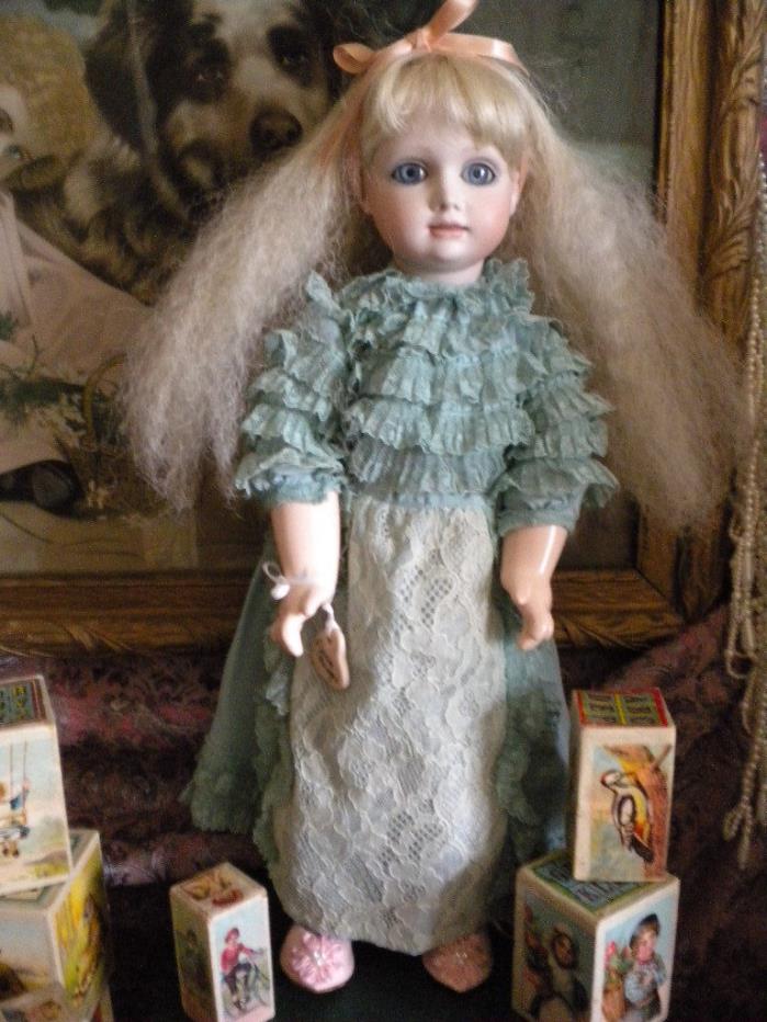 Vintage Artist Bisque French Doll Alice by Julia Rueger