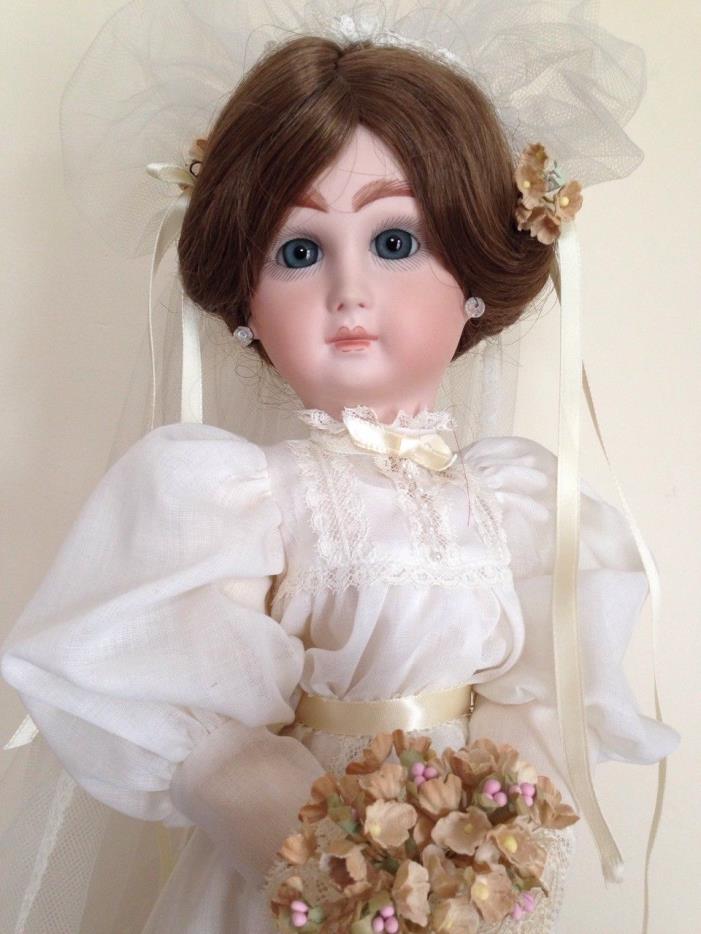 Jumeau bride. 1979 antique REPRODUCTION by Tricia Smith, Seeley body