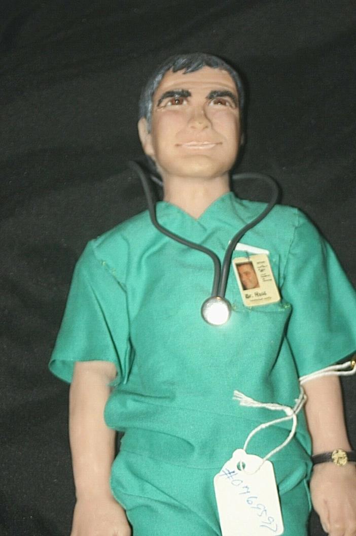 ONE OF A KIND WAX DOLL GEORGE CLOONEY FROM TV SHOW ER DR ROSS
