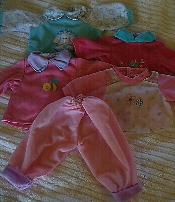 13-14 in baby doll 5pc LOT 4 tops 1 pants Play clothes very nice condition