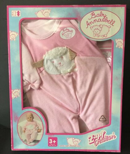 Vintage Zapf Creation Pink Girl Doll Baby Clothes Baby Annabell