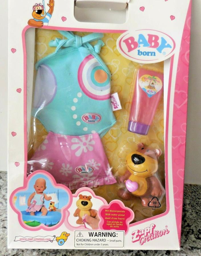 2006 Baby Born Zapf Creation Dolls Clothes Sun Outfit & Accessories NEW