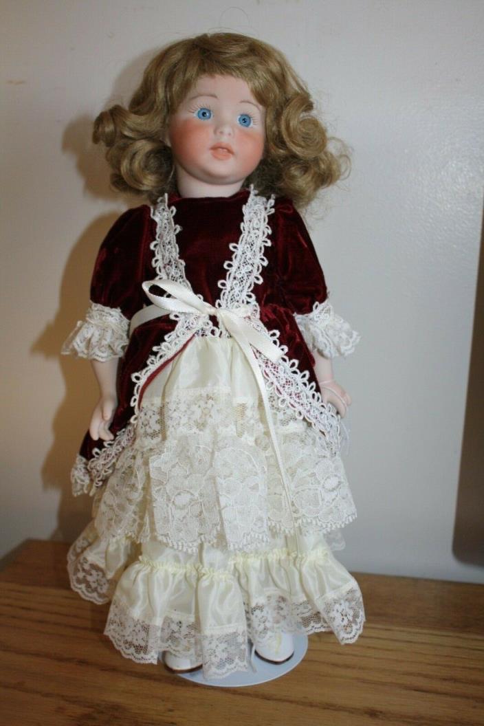 SARAH fully Porcelain Bisque doll HANDMADE Victorian outfit