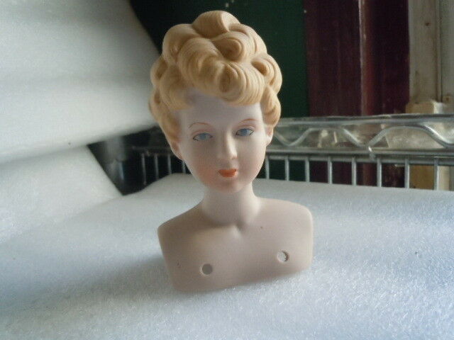 Vintage Josette Bisque Porcelain Doll Head by Shackman Japan NOS
